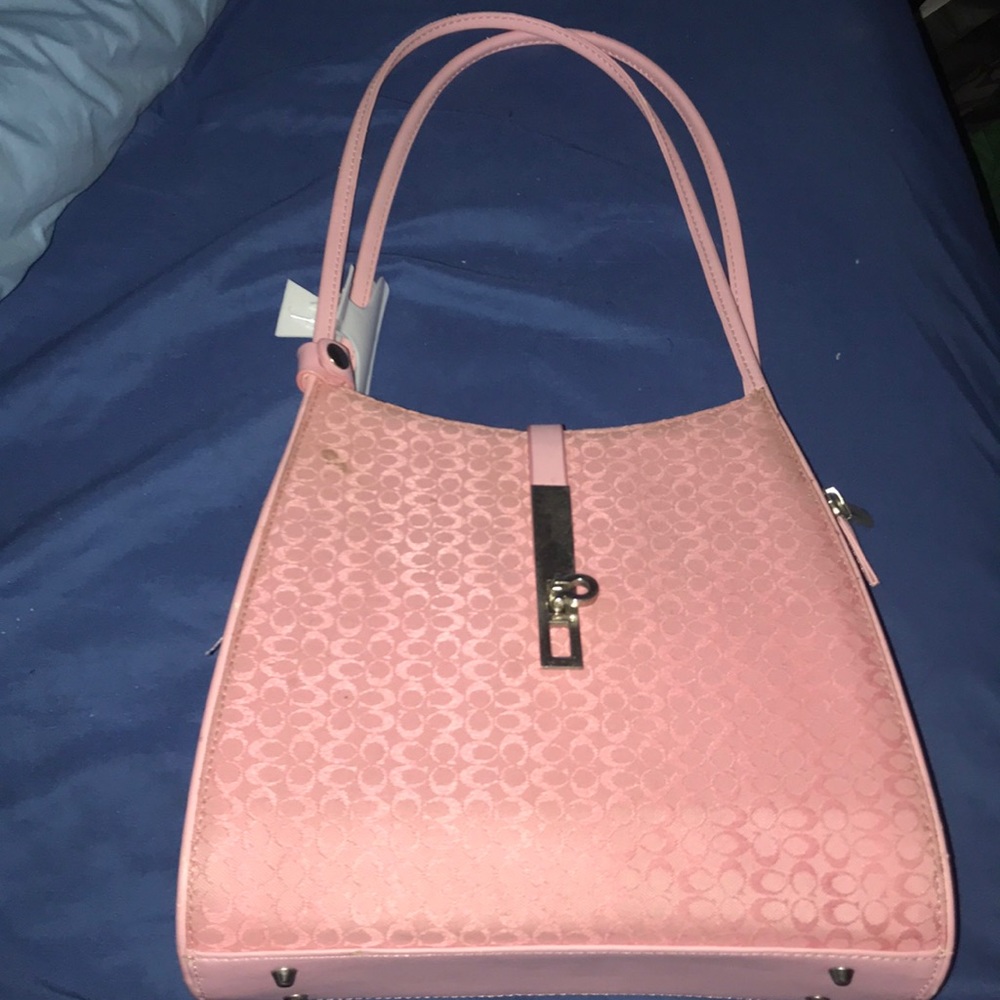 Pink coach bag